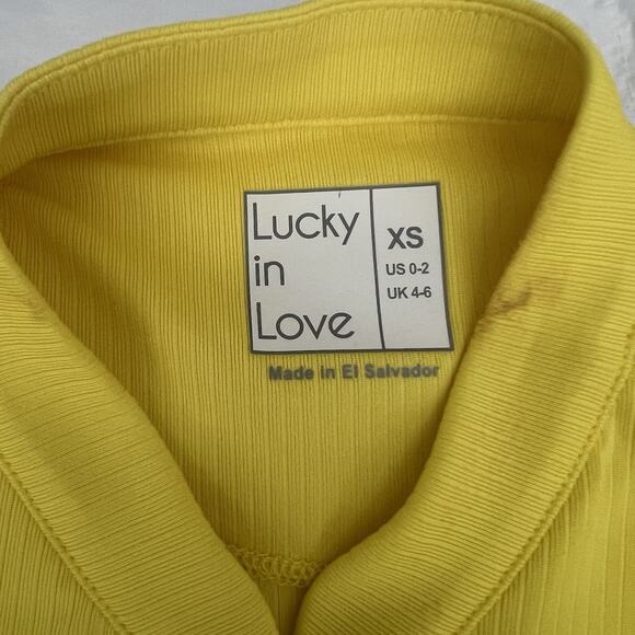 LUCKY IN LOVE WOMEN'S Chill Play Tank GOLF TENNIS PICKLEBALL Zest Yellow - Picture 7 of 9